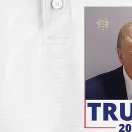 Trump Mugshot Trump 2024 Dry Zone Grid Performance Polo