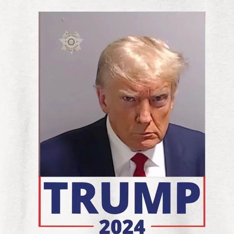 Trump Mugshot Trump 2024 Women's Crop Top Tee