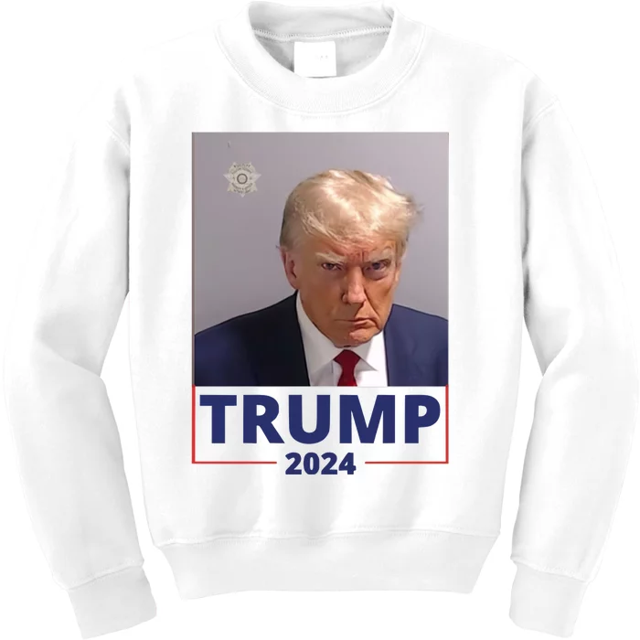 Trump Mugshot Trump 2024 Kids Sweatshirt