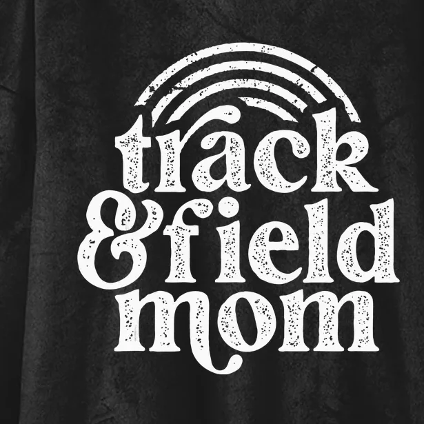 Track Mom Track And Field Mom Runner Running Mama Mother Hooded Wearable Blanket