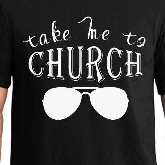 Take Me To The Church Christian Country Concert Pajama Set