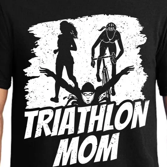 Triathlon Mom Triathlete Triathlons Sports Mother Mommy Mama Meaningful Gift Pajama Set