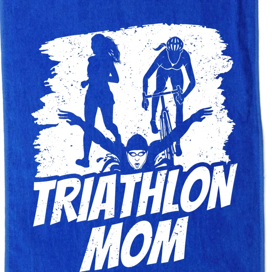 Triathlon Mom Triathlete Triathlons Sports Mother Mommy Mama Meaningful Gift Platinum Collection Golf Towel