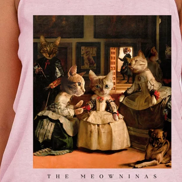 The Meowninas Women's Knotted Racerback Tank