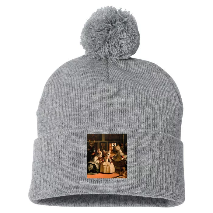 The Meowninas Pom Pom 12in Knit Beanie