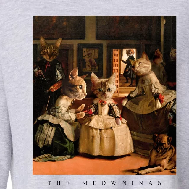 The Meowninas Cropped Pullover Crew