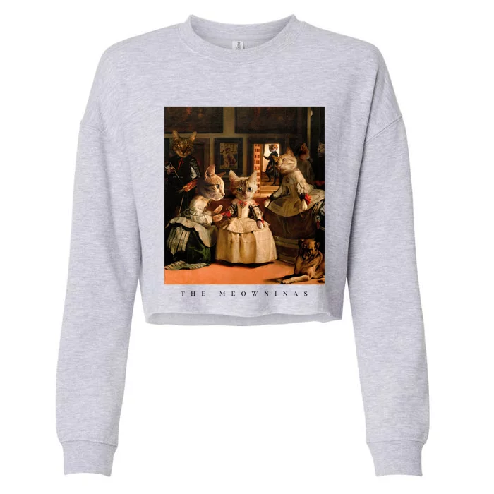 The Meowninas Cropped Pullover Crew