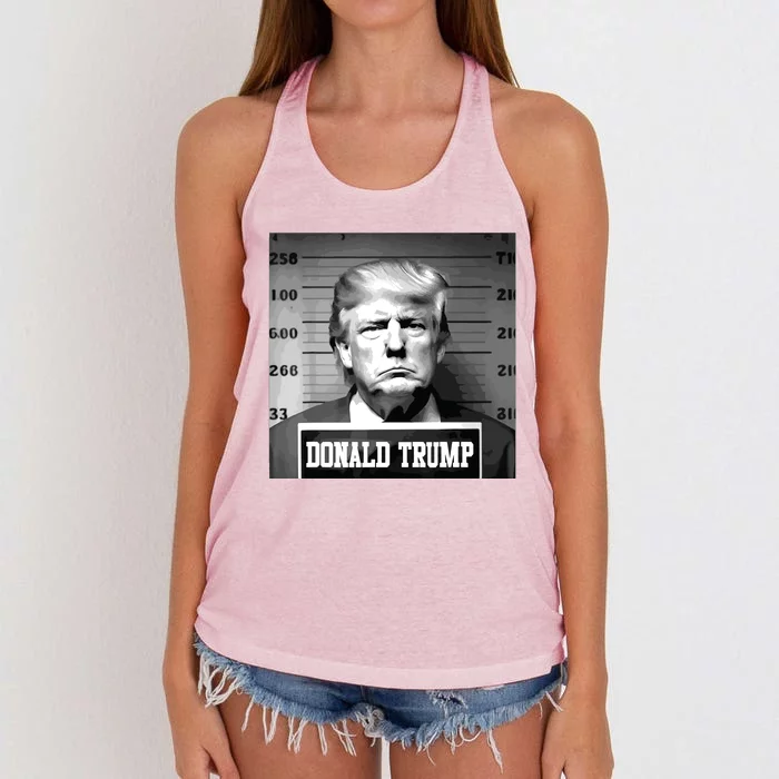 Trump Mugshot Trump Mug Shot Women's Knotted Racerback Tank