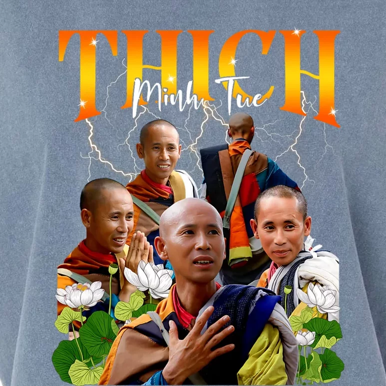 Thich Minh Tue Buddha Vietnam Buddha Vietnamese Garment-Dyed Women's Muscle Tee