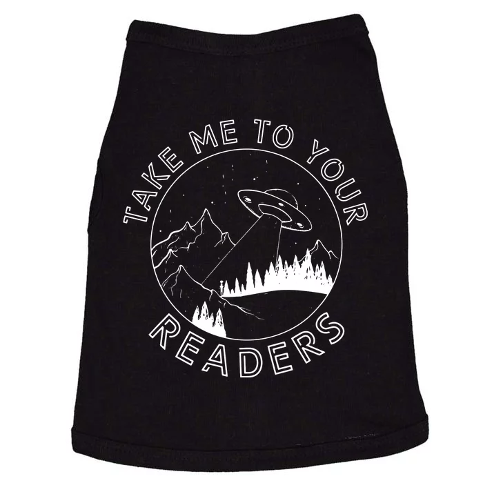 Take Me To Your Readers Alien Funny Reading Librarian Doggie Tank