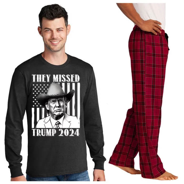 They Missed Trump 2024 Long Sleeve Pajama Set