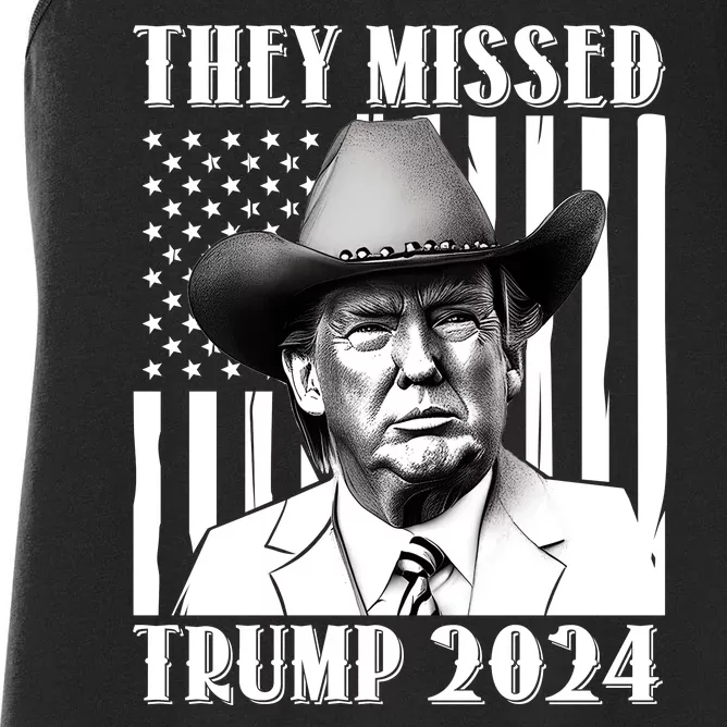 They Missed Trump 2024 Women's Racerback Tank