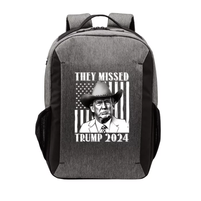 They Missed Trump 2024 Vector Backpack