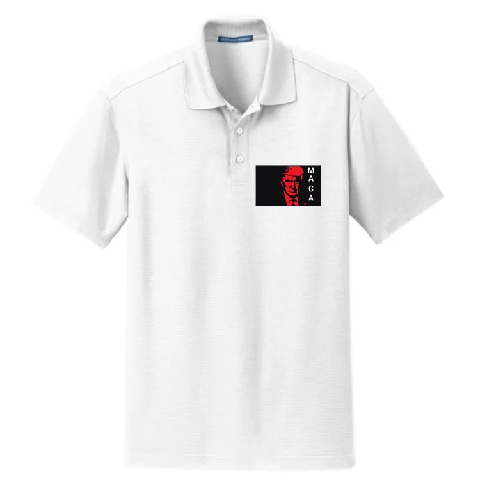 Trump Maga Dry Zone Grid Performance Polo