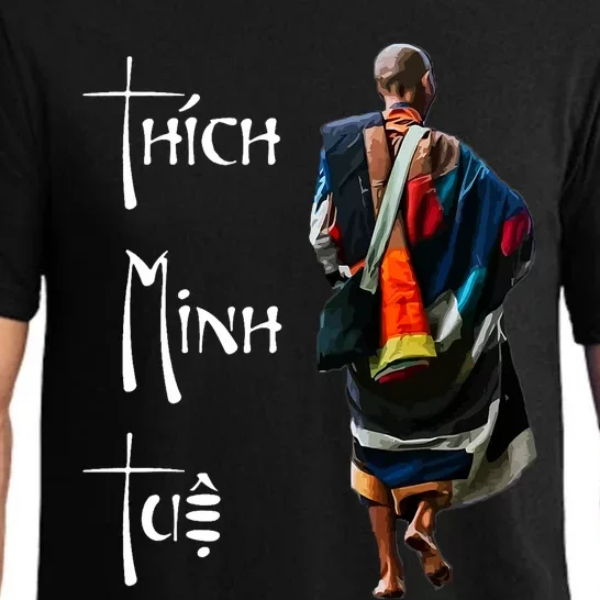 Thich Minh Tue Buddhist Monk Spiritual Journey Vietnam Pajama Set