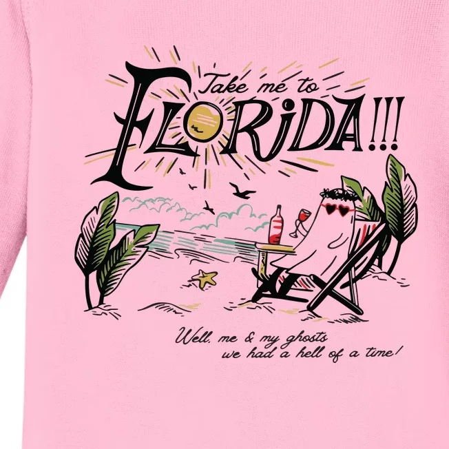 Take Me To Florida! Baby Long Sleeve Bodysuit