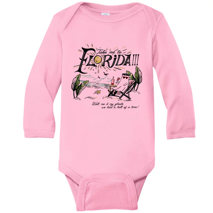 Take Me To Florida! Baby Long Sleeve Bodysuit