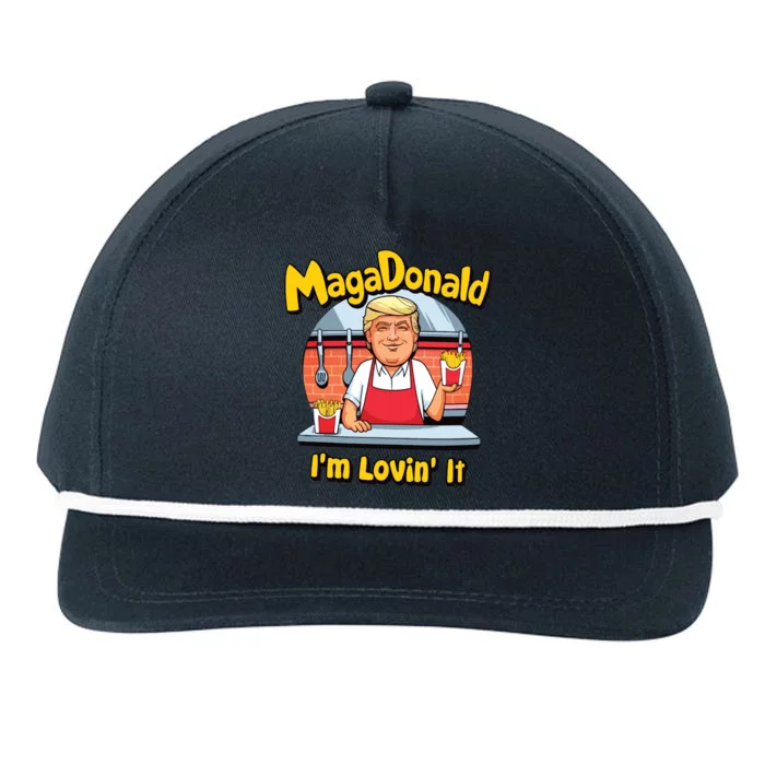 Trump Mcdonald Snapback Five-Panel Rope Hat