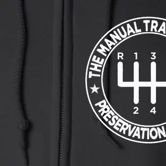 The Manual Transmission Preservation Society Full Zip Hoodie