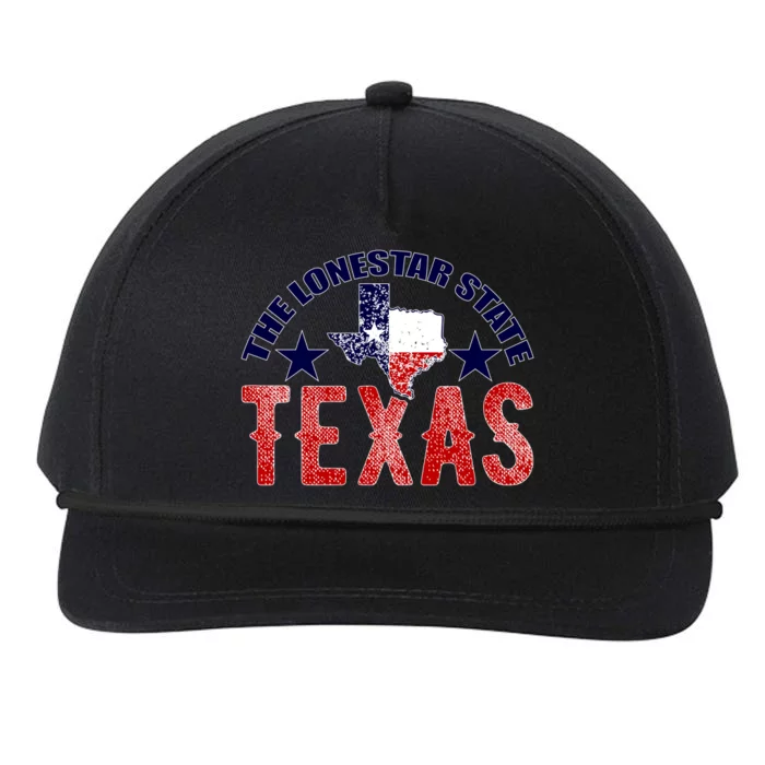 Texas Motto The Lone Star State Snapback Five-Panel Rope Hat