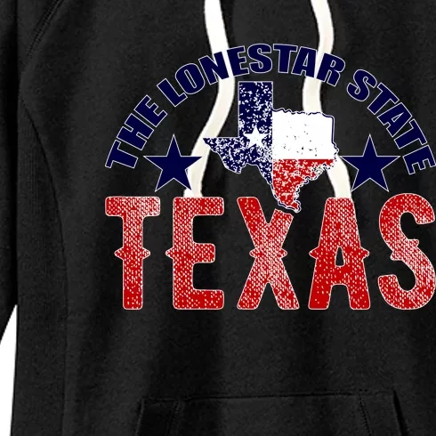 Texas Motto The Lone Star State Women's Fleece Hoodie