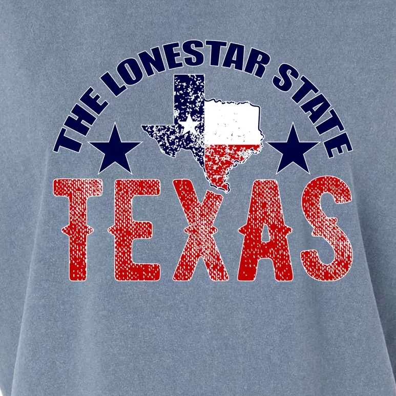 Texas Motto The Lone Star State Garment-Dyed Women's Muscle Tee