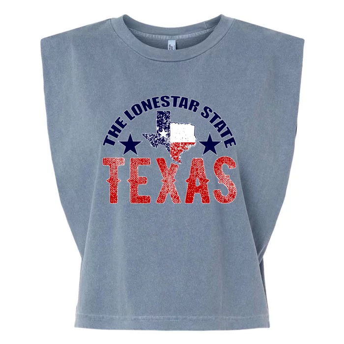 Texas Motto The Lone Star State Garment-Dyed Women's Muscle Tee