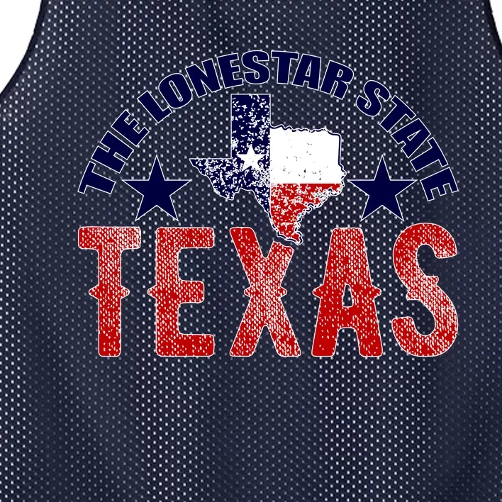 Texas Motto The Lone Star State Mesh Reversible Basketball Jersey Tank