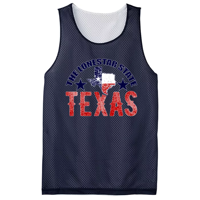 Texas Motto The Lone Star State Mesh Reversible Basketball Jersey Tank