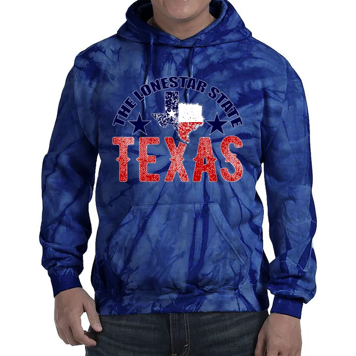 Texas Motto The Lone Star State Tie Dye Hoodie