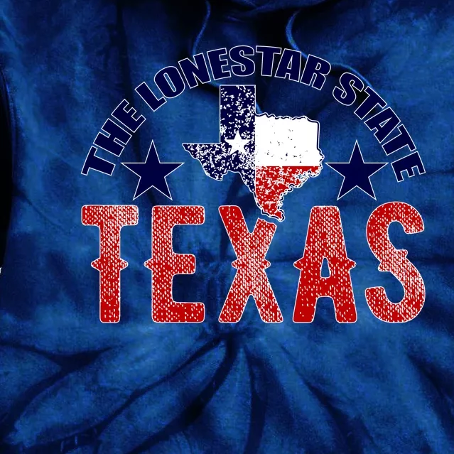 Texas Motto The Lone Star State Tie Dye Hoodie