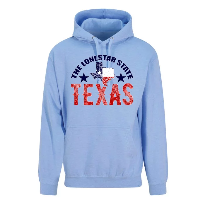 Texas Motto The Lone Star State Unisex Surf Hoodie