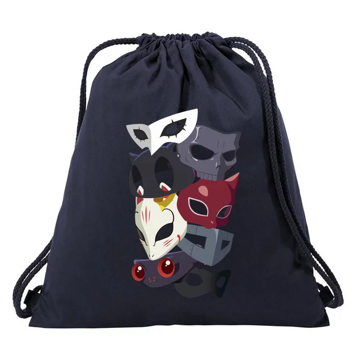 Thieves Masks Drawstring Bag