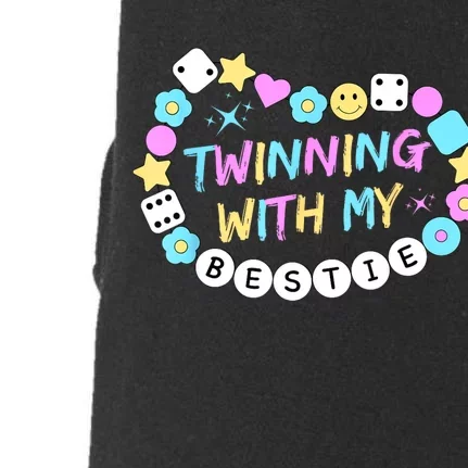 Twin Matching Twins Day Friend Twinning With My Bestie Twin Doggie 3-End Fleece Hoodie