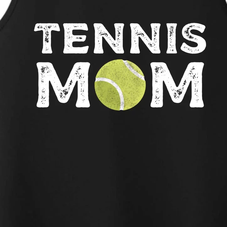 Tennis Mom Tennis Playing Coach Gift Performance Tank