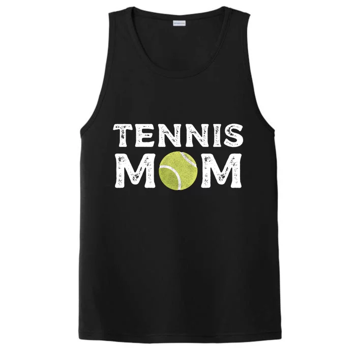 Tennis Mom Tennis Playing Coach Gift Performance Tank