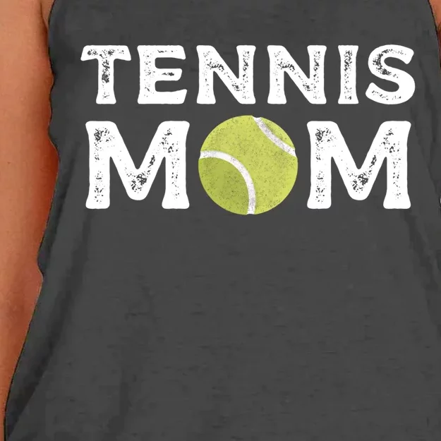 Tennis Mom Tennis Playing Coach Gift Women's Knotted Racerback Tank