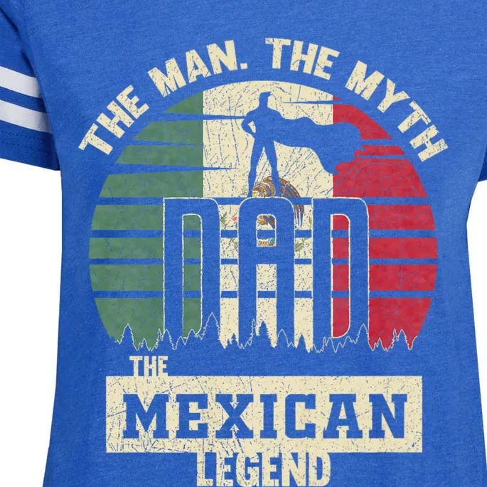 The Man The Myth The Mexican Legend Dad Enza Ladies Jersey Football T-Shirt