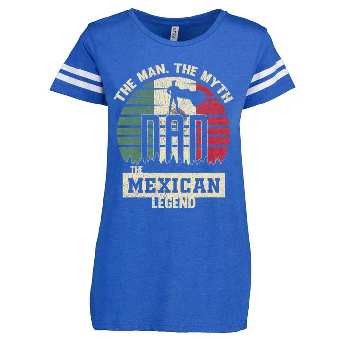 The Man The Myth The Mexican Legend Dad Enza Ladies Jersey Football T-Shirt