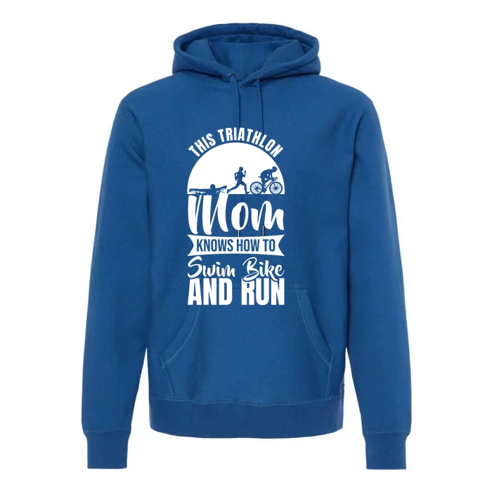 Triathlon Mother Triathlete Mom Gift Premium Hoodie