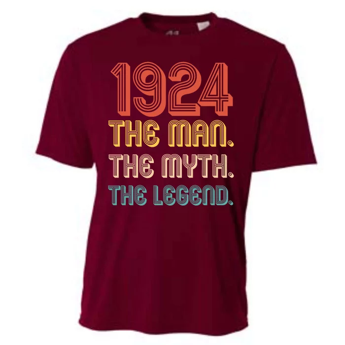 The Man The Myth The Legend 1924 100th Birthday Cooling Performance Crew T-Shirt