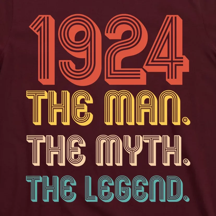 The Man The Myth The Legend 1924 100th Birthday T-Shirt