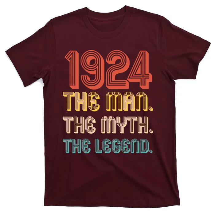 The Man The Myth The Legend 1924 100th Birthday T-Shirt