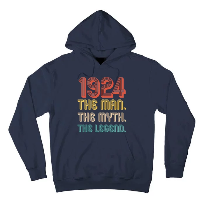 The Man The Myth The Legend 1924 100th Birthday Tall Hoodie