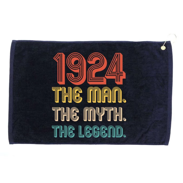 The Man The Myth The Legend 1924 100th Birthday Grommeted Golf Towel