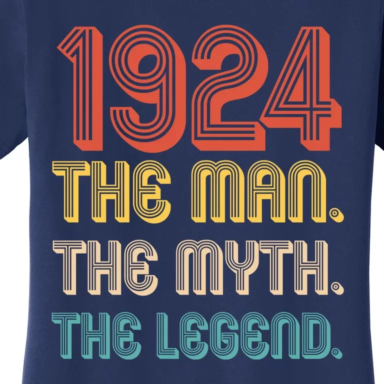 The Man The Myth The Legend 1924 100th Birthday Women's T-Shirt