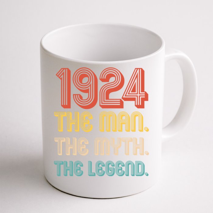 The Man The Myth The Legend 1924 100th Birthday Front & Back Coffee Mug