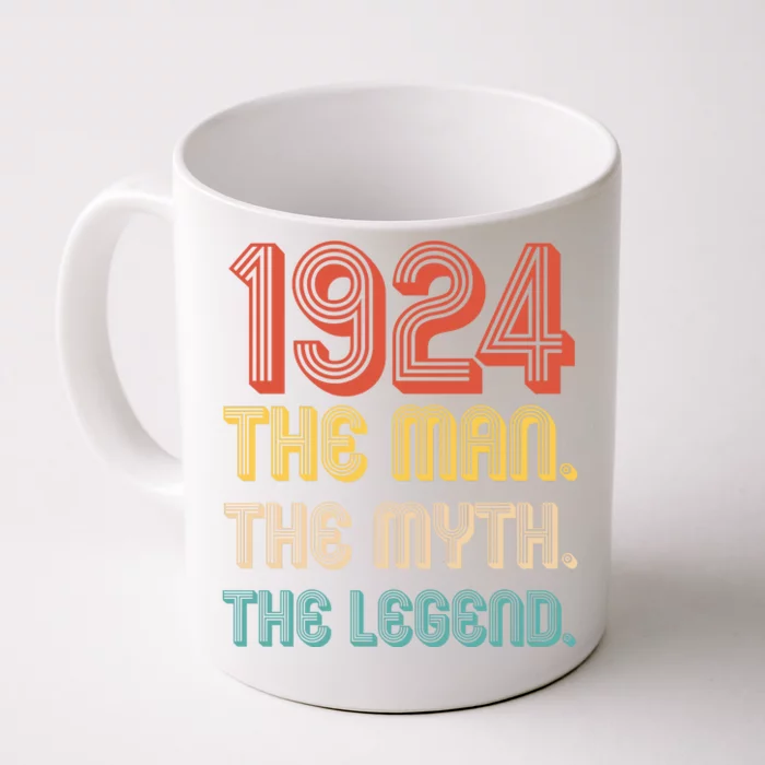 The Man The Myth The Legend 1924 100th Birthday Front & Back Coffee Mug