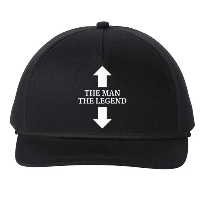 The Man The Legend The Man And His Legend Funny Arrows Snapback Five-Panel Rope Hat