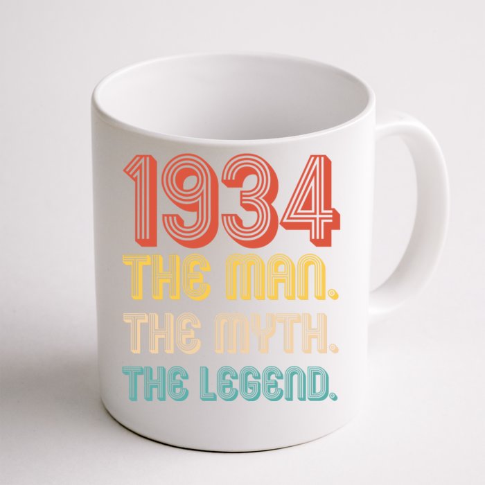 The Man The Myth The Legend 1934 90th Birthday Front & Back Coffee Mug